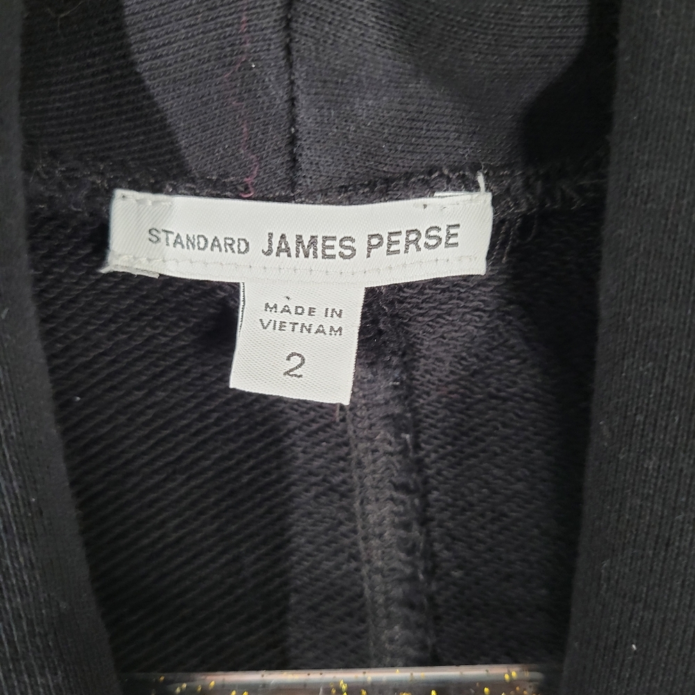James Perse Black Single Button Collared Knit Bla… - image 2